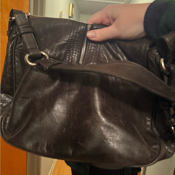 FRANCESCO BIASIA BROWN LEATHER BAG - Picture 14 of 15